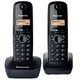 Panasonic KX-TG1612FXH bežični telefon, DECT, crni/narančasti