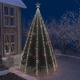 vidaXL Svjetla za drvce s 500 LED žarulja ledena bijela 500 cm