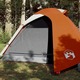 Šator za 2 osobe sivo-narančasti od tkanine vodootporan