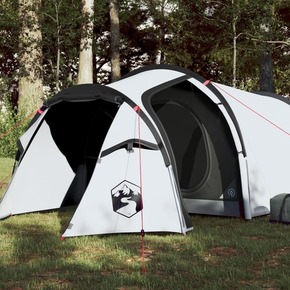 VidaXL Šator za kampiranje za 4 osobe bijeli 360x135x105 cm taft 185T