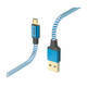 Kabel HAMA USB-A - Micro USB 1,5 m - 201555 nylon plavi
