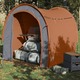 vidaXL Šator za pohranu sivo-narančasti 204x183x178 cm od tafta 185T