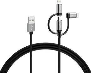 Varta Speed Charge &amp; Sync 3in1 USB-A to Lightning/Micro-USB/USB-C 57937101111 kabel za punjenje