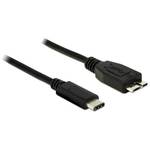 Delock USB 3.0 priključni kabel [1x muški konektor USB-C™ - 1x USB 3.2 gen. 1 utikač Micro B (USB 3.0)] 1.00 m crna Delock USB kabel USB 3.2 gen. 1 (USB 3.0) USB-C™ utikač, USB-Micro-B 3.0 utikač 1.00 m crna