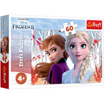 Snježno kraljevstvo 2: Anina i Elzina čarobna avantura puzzle 60kom - Trefl