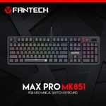 FanTech Max Pro MK851RGB mehanička tipkovnica, crna
