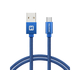 Swissten USB - micro USB kabel, plavi, 2m