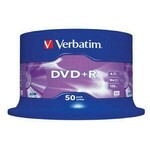Medij DVD+R VERBATIM 43550, 16x, 120 min, spindle 50 komada