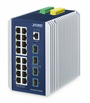Planet IGS-6325-16T4X IP30 Industrial L3 16-Port 10/100/1000T + 4-Port 10G SFP+&nbsp;Managed Ethernet Switch (-40 to 75 C