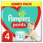 Pampers Pants Jumbo Pack pelene, veličina 4, 9-15 kg, 52 kom