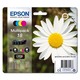 EPSON T1806 (C13T18064012), originalna tinta, crna + šarena, 5,2ml/3x3,3ml