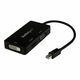 StarTech.com 3 in 1 Mini DisplayPort Adapter - 1080p - Mini DP / Thunderbolt to HDMI / VGA / DVI Splitter for Your Monitor (MDP2VGDVHD) - video converter - black