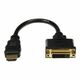 StarTech.com HDMI Male to DVI Female Adapter - 8in - 1080p DVI-D Gender Changer Cable (HDDVIMF8IN) - video adapter - HDMI / DVI - 20.32 cm