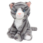 Sivi plišani mačka 20cm