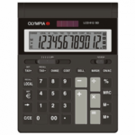 Olympia LCD 612 SD stolni kalkulator crna Zaslon (broj mjesta): 12 baterijski pogon (Š x V x D) 212 x 42 x 162 mm