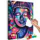 Slika za samostalno slikanje - Buddha's Crazy Colors 40x60