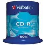 CDR Verbatim 80 min, rinfuza c100 (43411)