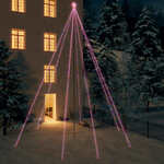 vidaXL Svjetla za božićno drvce 1300 LED žarulja raznobojna 8 m