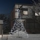 Božićno drvce s metalnim stupom i 500 LED žarulja bijelo 3 m