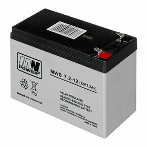 MPL MW POWER MWS 7.2-12 UPS battery Lead-acid accumulator VRLA AGM Maintenance-free 12 V 7