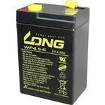 Long WP4.5-6 WP4.5-6 olovni akumulator 6 V 4.5 Ah olovno-koprenasti (Š x V x D) 70 x 106 x 47 mm plosnati priključak 4.8 mm nisko samopražnjenje, bez održavanja