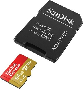 Extreme microSDXC 64GB 170/80 MB/s A2 V30 U3