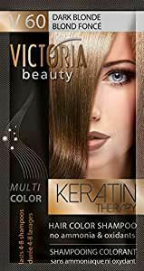 Victoria Beauty Keratin Therapy Color Shampoo dark blonde