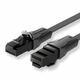 Vention Flat CAT.6 UTP Patch Cord Cable 1M Black VEN-IBABF