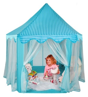 Palace šator za djecu 140 cm plavi