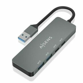 Hub USB Aisens A106-0696 Siva