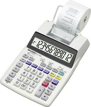 Sharp EL-1750V ispisni stolni kalkulator bijela Zaslon (broj mjesta): 12 baterijski pogon