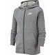 Dječački sportski pulover Nike NSW Hoodie FZ Club B - carbon heather/smoke grey/white