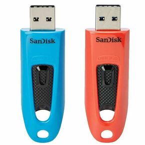 SanDisk Ultra USB izbrisivi memorijski pogon 64 GB USB Tip-A 3.2 Gen 1 (3.1 Gen 1) Plavo