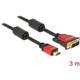 Delock HDMI / DVI adapterski kabel HDMI A utikač, DVI-D 18+1-polni utikač 3.00 m crna 84343 HDMI kabel