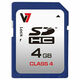 Micro SD Memory Card with Adaptor V7 VASDH4GCL4R-2E