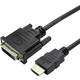 Value HDMI / DVI adapterski kabel HDMI A utikač, DVI-D 24+1-polni utikač 0.15 m crna 12.99.3115 HDMI kabel