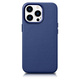 iCarer Case Leather MagSafe Apple iPhone 14 Pro blue