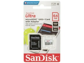 SanDisk SDSQUNR-064G-GN3MA SDXC/microSDXC 64GB memorijska kartica