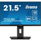 Iiyama ProLite XUB2292HSU-B6 monitor, IPS, 21.5"/22", 16:9, 1920x1080, 100Hz, pivot, HDMI, Display port, USB