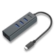 USB Hub USB-C Metal HUB 3 Port + Gigabit Ethernet Adapter, crna, USB3.0, 12mj, (C31METALG3HUB)