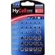 HyCell komplet gumbastih baterija 5x AG 1, AG 3, AG 4, AG 10, AG 12, AG 13