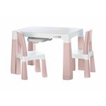 FREEON Neo stol i dvije stolice Neo, roza