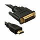 MS kabel HDMI-M i DVI-M (24+1) priključkom, 2m: crni