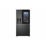 LG GSXV90MCDE, hladnjak sa zamrzivačem, kapacitet hladnjaka 416L, kapacitet zamrzivača 219L, razina buke 39dB, sivine 179cm, širine 91.3cm, Door Cooling+, WiFi, Total No Frost, Uvnano Tehnologija, Door-in-Door, Ledmonat, Unutarnji LED zaslon, crni