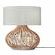 Krem/u prirodnoj boji stolna lampa s tekstilnim sjenilom (visina 60 cm) Kalahari – Good&amp;Mojo