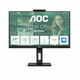AOC LCD 24P3CW 23.8" IPS/1920x1080@75Hz/4ms/300cd/1000:1/HDMI/DP/USB-C/4xUSB 3.2/RJ45/Web kamera/Repro/Pivot/VESA