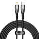 USB-C kabel za Lightning Baseus Glimmer Series, 20W, 2m (crni)