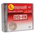 Maxell DVD-RW, 4.7GB, 2x
