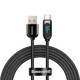 Baseus zaslonski kabel USB na Type-C, 66W, 1m (crni)