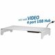 TRN-HT46-L - Transmedia Monitor Laptop Stand, USB Hub - TRN-HT46-L - Transmedia Monitor Laptop Stand, USB Hub, HT46 - For screens laptops 11 - 32 28 - 81 cm, loads up to 10 kg dimensions 210 x 400 x 63 mm with 4 port USB hub cable lenght 0,5 m...